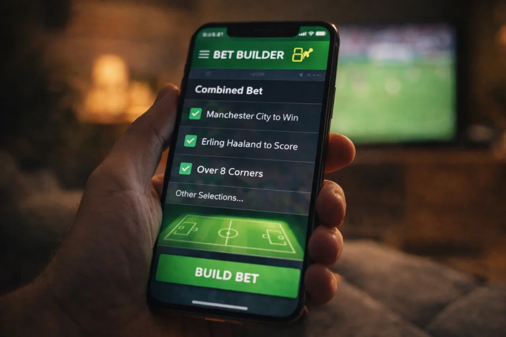 Bet Builder para criar apostas personalizadas no mesmo jogo