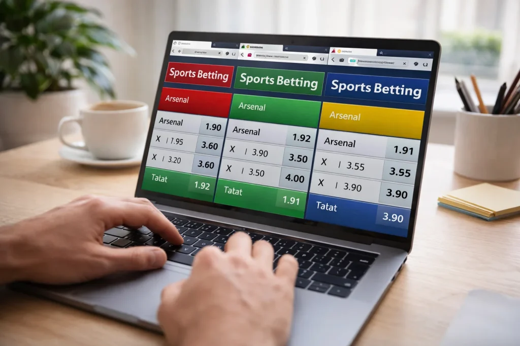 Comparação de odds entre casas de apostas