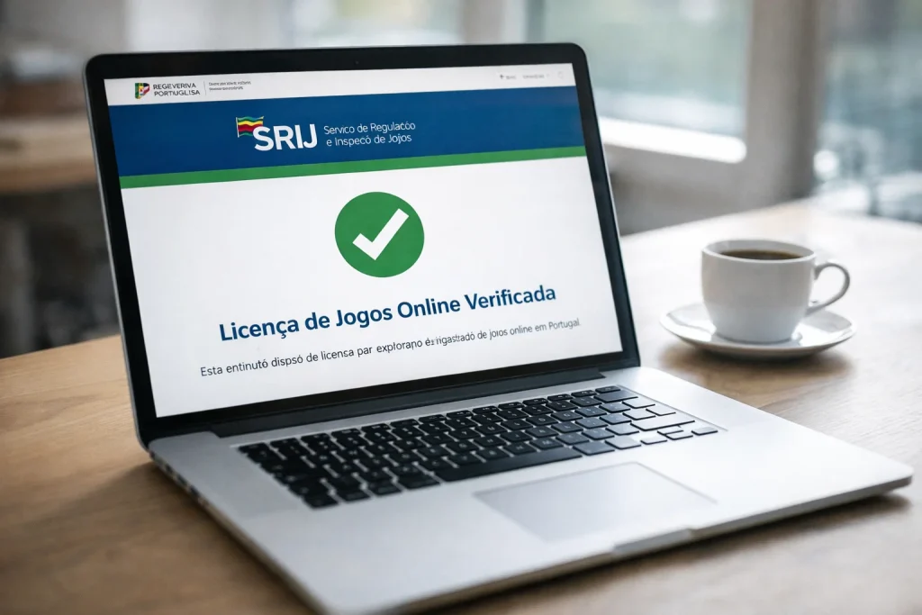 Verificação de licença SRIJ para casas de apostas em Portugal